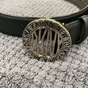 DKNY Dona Karan black leather belt